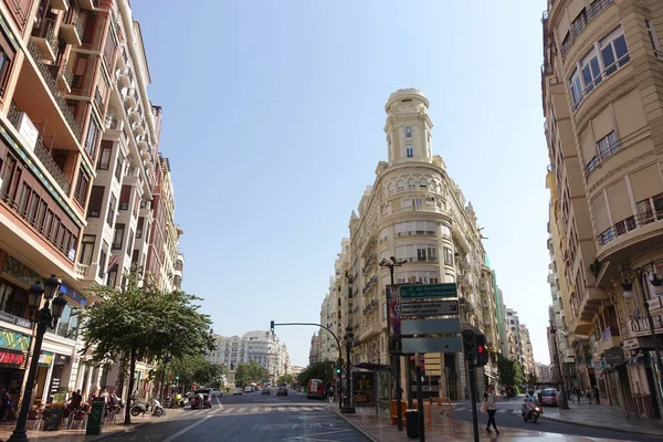 Valencia Spain June 2017 City Center Summertime — Zdjęcie stockowe