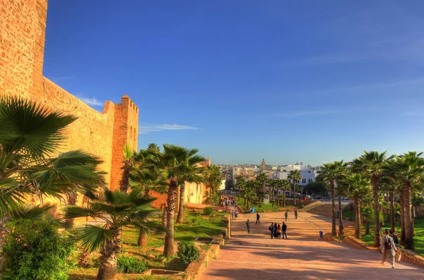 Rabat, Morocco - January 2015 : Historical center in wintertime
