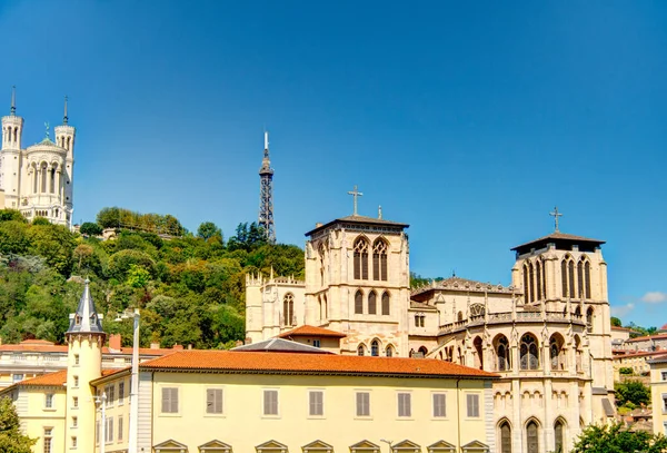 Lyon France August 2019 Historical Center Summertime — 图库照片