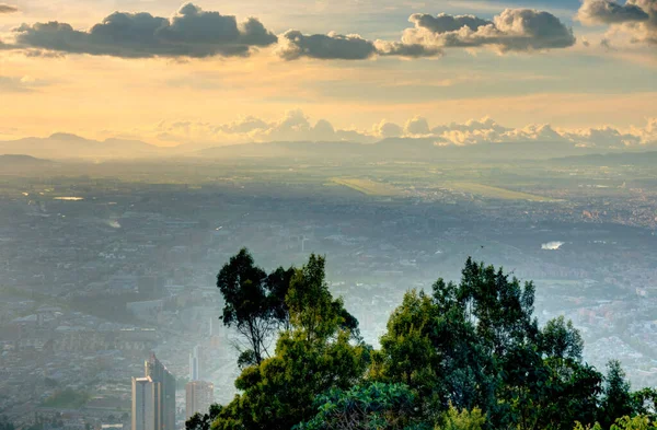 Bogota Colombia April 2019 Monserrate Park Cloudy Weather — Zdjęcie stockowe