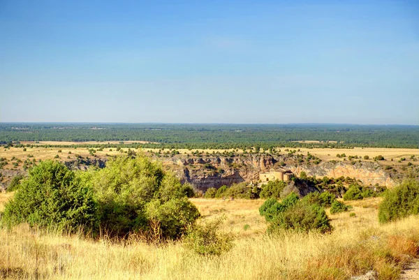 Gorges Duraton River Spain — Stock Fotó