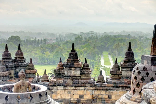 Candi Borobudur Java Indonesia — Stok Foto