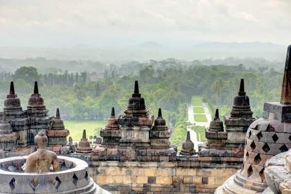 Świątynia Borobudur Java Indonezja — Zdjęcie stockowe