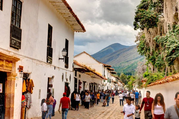 Villa Leyva Colombia April 2019 Historical Center Cloudy Weather — Stock Photo, Image