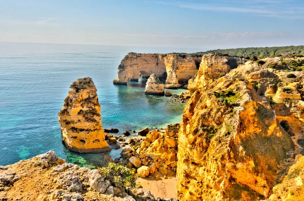 Benagil Beach Daytime Portugal — Stockfoto