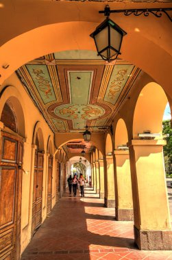 CUENCA, ECUADOR - April 2018: Historical landmarks view, HDR image