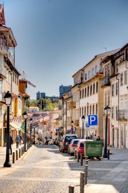 Braganca, Portugal - March 2019 : Historical center in springtime