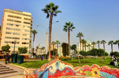 LIMA, PERU - APRIL 2018: Historical center in sunny weather