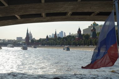 MOSCOW, RUSSIA - AUGUST 2018: Historical center in sunny weather, HDR image