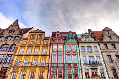 Wroclaw, Poland - August 2021 : Historical center in summertime