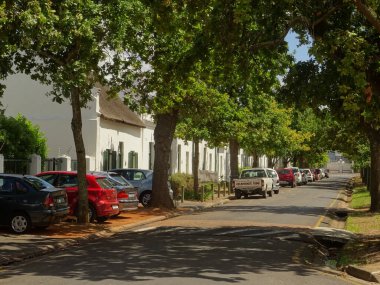 STELLENBOSCH, SOUTH AFRICA - JANUARY 2015: City center in summertime