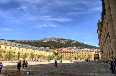 EL ESCORIAL, SPAIN - APRIL 2017 : Monastery in springtime