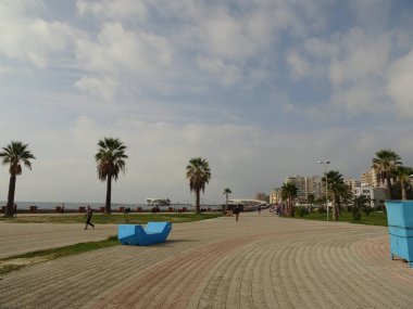 View of the coast city Durres, Albania