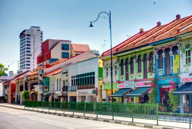 Singapore - March 2019 : Little India in sunny weather