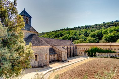 NIMES, FRANCE - AUGUST 2019: Historical landmarks in summertime, HDR image