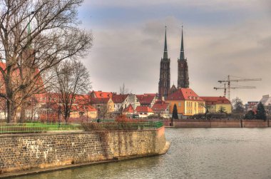 Wroclaw, Poland - August 2021 : Historical center in summertime