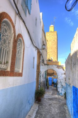Rabat, Morocco - January 2015 : Historical center in wintertime