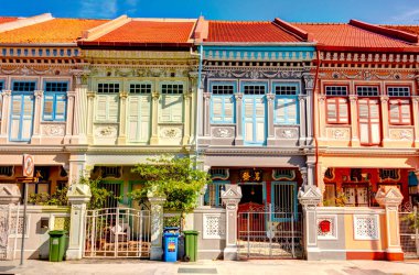 Singapore - March 2019 : Little India in sunny weather