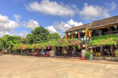Hoi An, Vietnam - November 2018 : Historical center in autumn