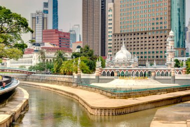 Kuala Lumpur, Malaysia - March 2019 : Historical center, HDR image