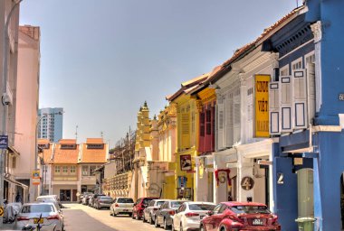 Singapore - March 2019 : Little India in sunny weather