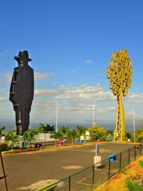 Managua, Nicaragua - January 2015 : City center in sunny weather