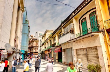 architecture details in Macau city center, HDR Image