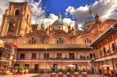 CUENCA, ECUADOR - April 2018: Historical landmarks view, HDR image