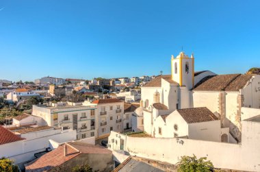 FARO, PORTUGAL - JANUARY 2019: Historical center in sunny weather, HDR image