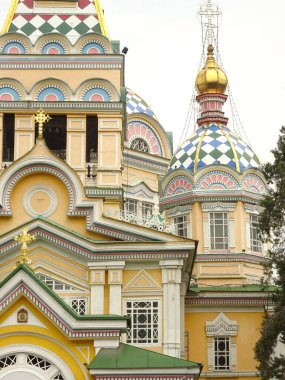 ALMATY, KAZAKHSTAN - APRIL 2016 : City center in springtime