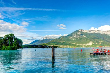 view of the lake  in mountains