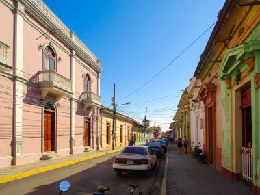 Granada, Nicaragua - January 2016 : Historical center in sunny weather