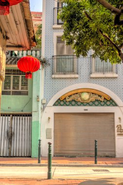 architecture details in Macau city center, HDR Image