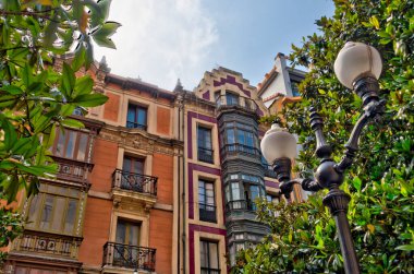 Gijon beautiful view, northern Spain, historical center