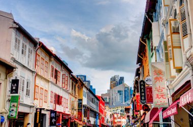 Singapore - March 2019 : Little India in sunny weather