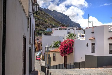 Santa Cruz de la Palma, Spain - March 2020 : Historical center in cloudy weather