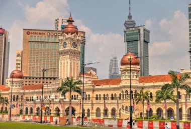 Kuala Lumpur, Malaysia - March 2019 : Historical center, HDR image