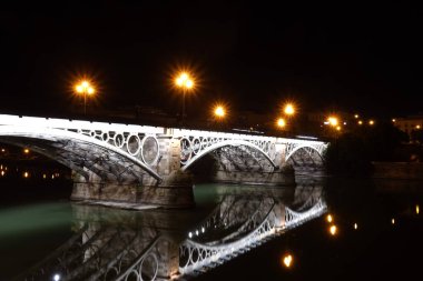 Sevilla, Spain - January 2019 : Historical center at evening