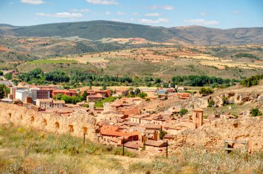TERUEL, SPAIN - JUNE 2019 : Historical center in sunny weather