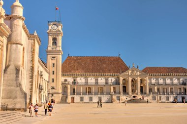 Coimbra, Portugal - July 2019 : Historical center in sunny weather