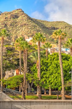 Santa Cruz de la Palma, Spain - March 2020 : Historical center in cloudy weather,