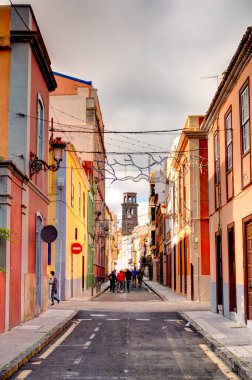 Santa Cruz de la Palma, Spain - March 2020 : Historical center in cloudy weather