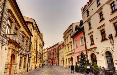 Krakow, Poland - August 2021 : Old Town in cloudy weather             