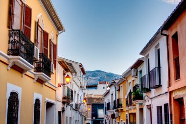 DENIA, SPAIN - SEPTEMBER 2019: Seaside resort in sunny weather