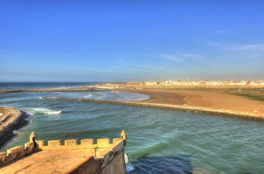Rabat, Morocco - January 2015 : Historical center in wintertime