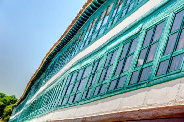 ALMAGRO, SPAIN - JUNE 2019: Historical center in sunny weather