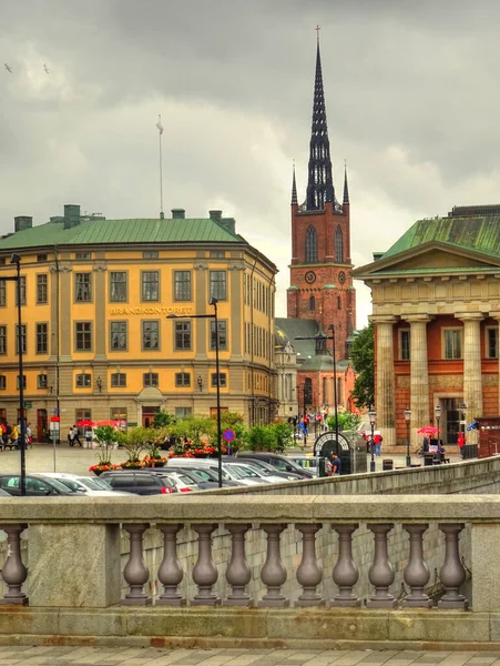 Стокгольм Шведен Июль 2015 Исторический Центр Летом — стоковое фото