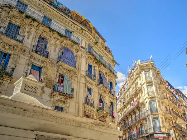 Algiers Algeria March 2020 Colonial Architecture Sunny Weather Hdr Image — Stock fotografie