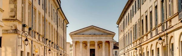 Nimes France August 2019 Historical Landmarks Summertime Hdr Image — Stock Fotó