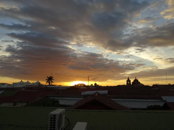 Leon Nicaragua January 2016 Cityscape Beautiful View Hdr Image — Fotografia de Stock